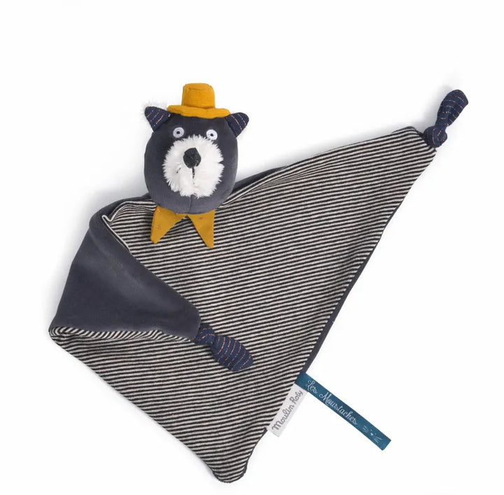 Moulin Roty Les Moustaches Alphonse Cat Comforter