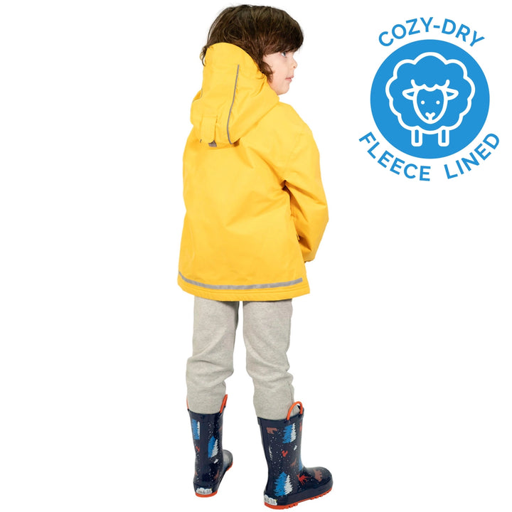 >Jan & Jul Kids Cozy-Dry Waterproof Jacket - Yellow