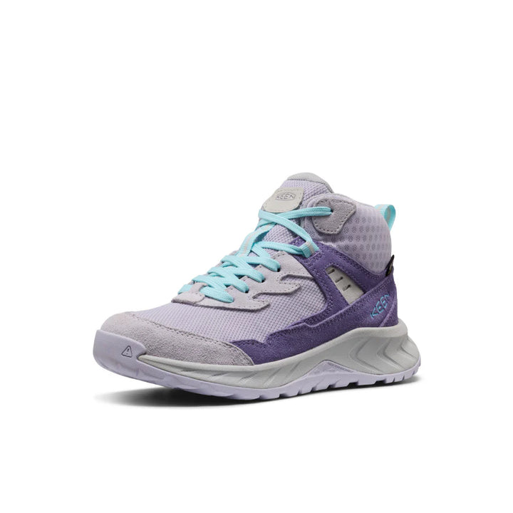 >KEEN Kids Hightrail Versatile Traction Waterproof Hiking Boot - PURPLE HAZE/THISTLE