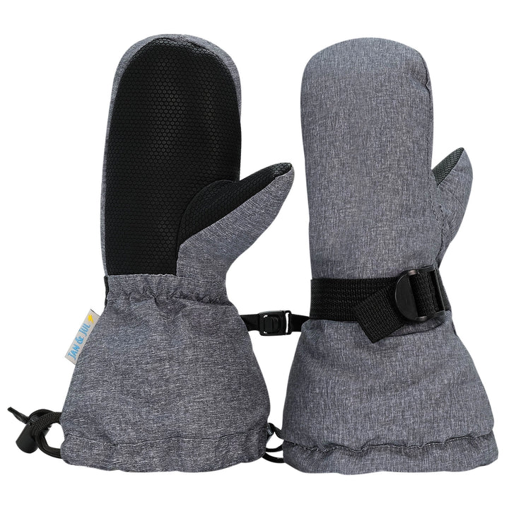 >Jan & Jul Kids Toasty-Dry Waterproof Snow Mitten - Heather Grey