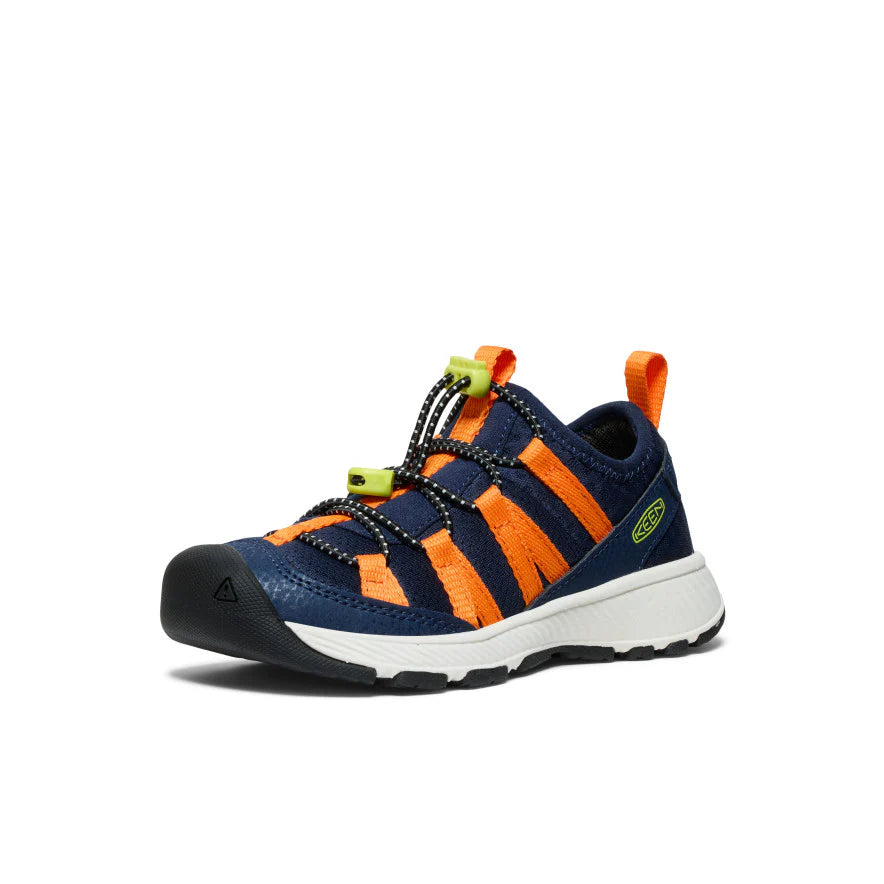 KEEN Kids Motozoa All-Terrain Sneaker - NAVAL ACADEMY/BRIGHT MARIGOLD