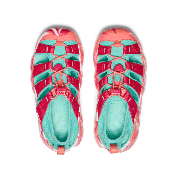 KEEN Kids Hyperport H2 Extra Cushy Sandal - Raspberry/Pool Blue