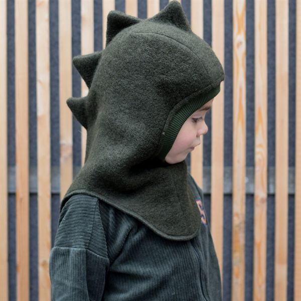 HUTTELIHUT Kids Dino Wool Balaclava - Mole 