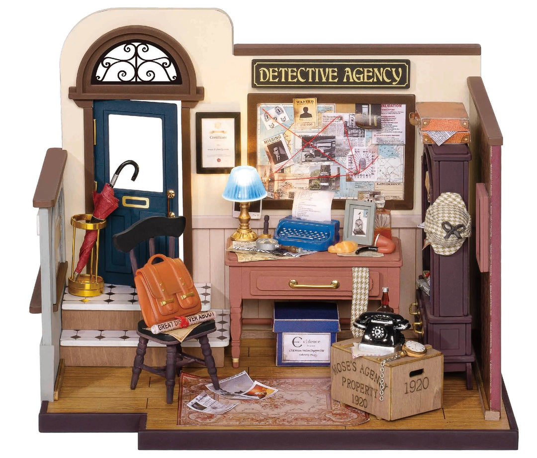 >Hands Craft DIY Miniature House Kit: Mose's Detective Agency