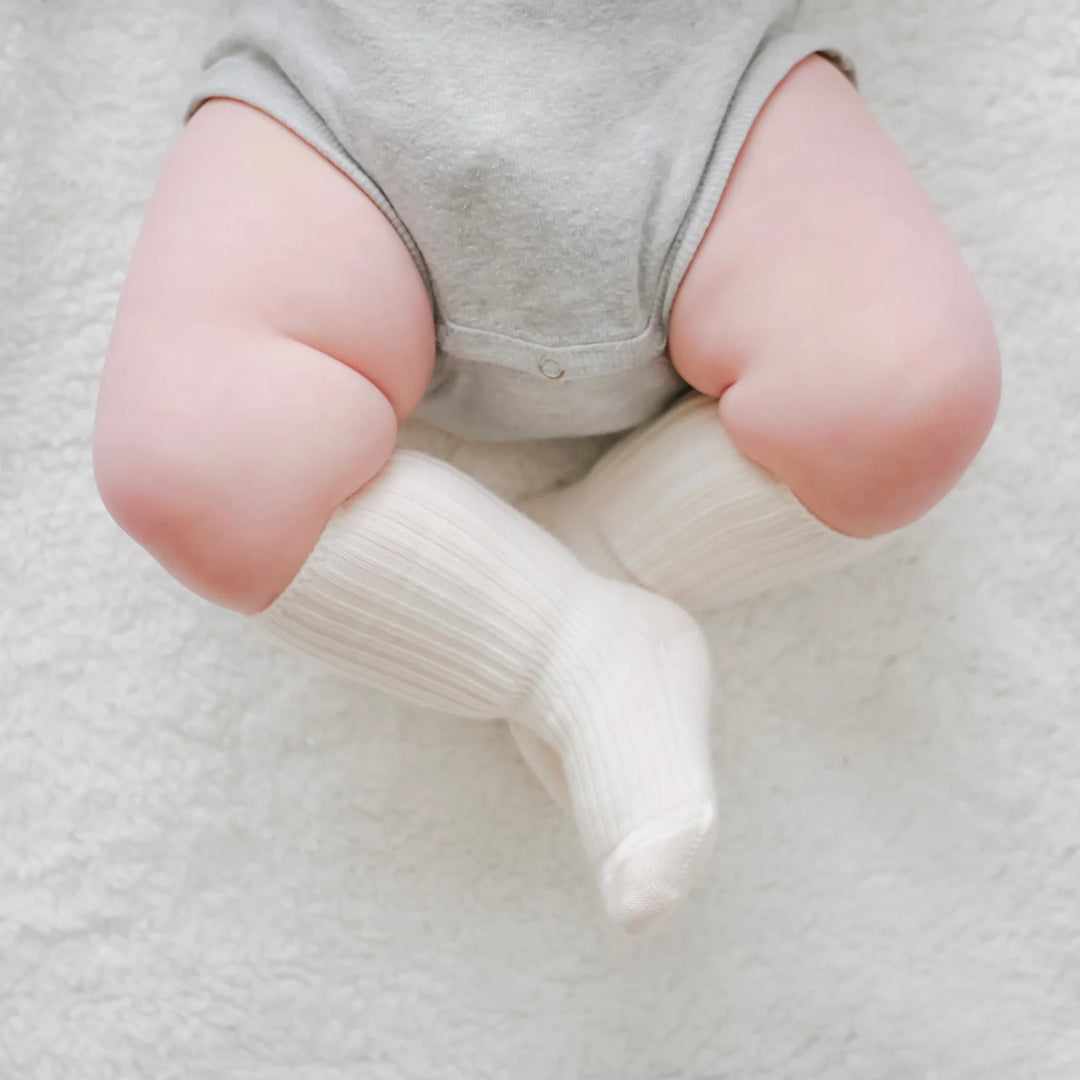>Woolino Baby and Toddler Wool Socks - Brown-Gray