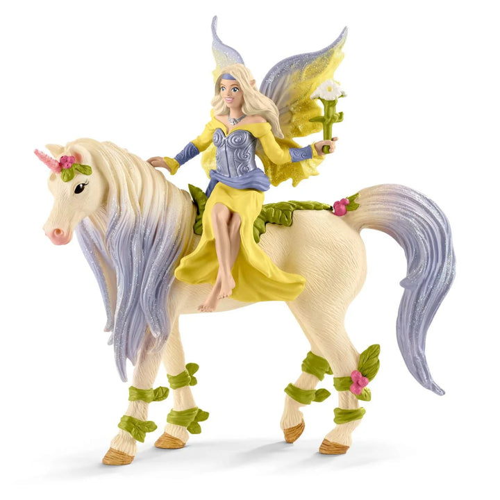 >Schleich BAYALA - Fairy Sera with Blossom Unicorn