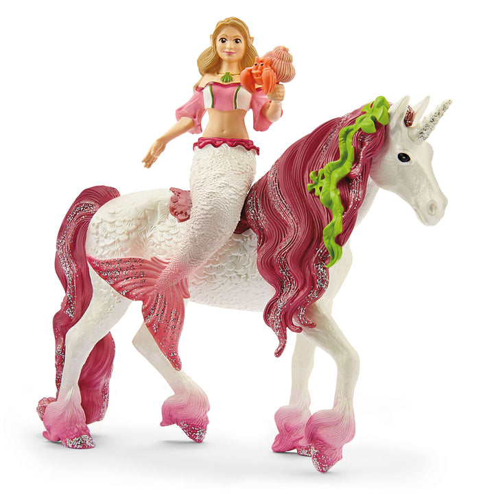 >Schleich BAYALA - Mermaid Feya riding underwater unicorn