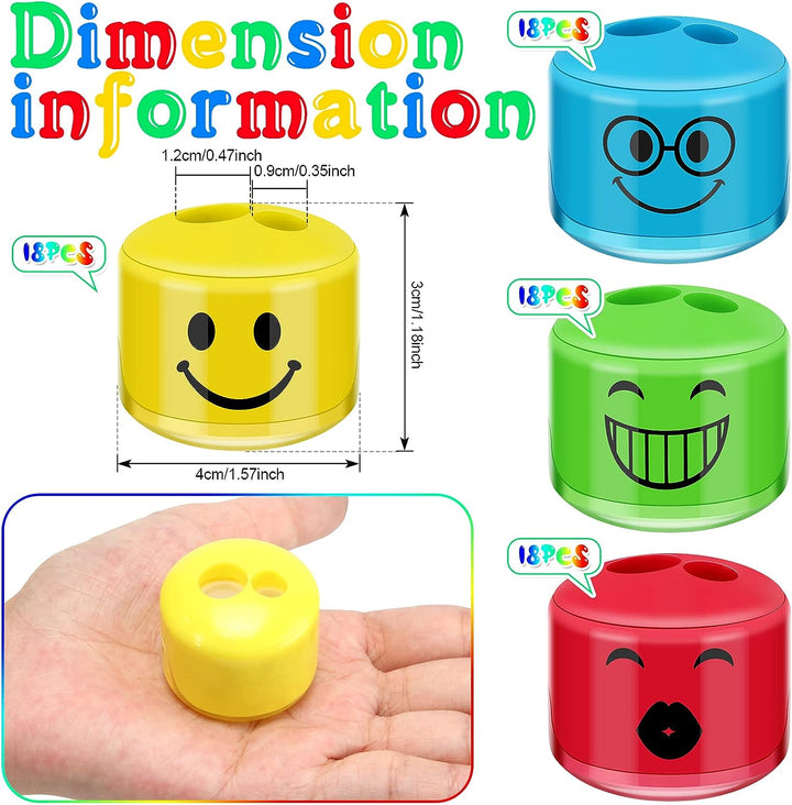 8 Pieces Pencil Sharpeners [No Retail Packing]