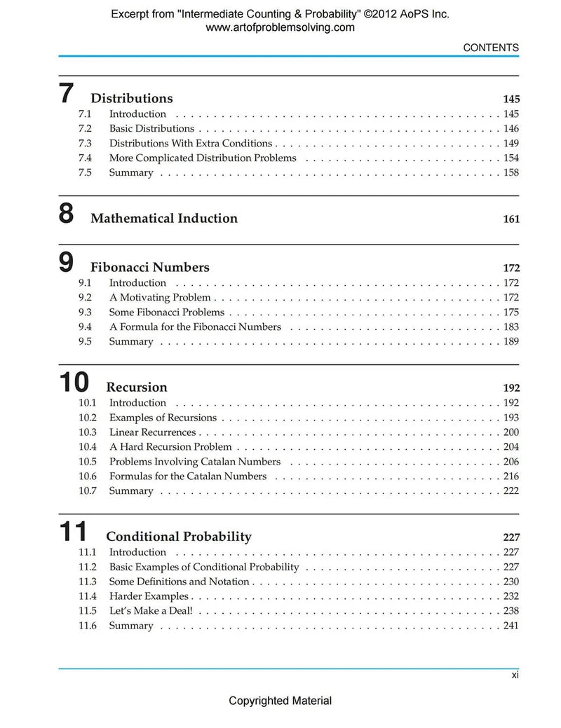AoPS - Intermediate Counting & Probability (Text + Solutions) - Ages 14+