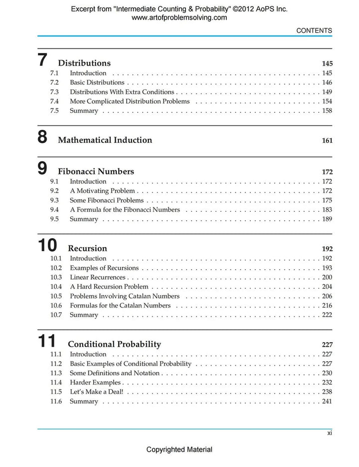 AoPS - Intermediate Counting & Probability (Text + Solutions) - Ages 14+