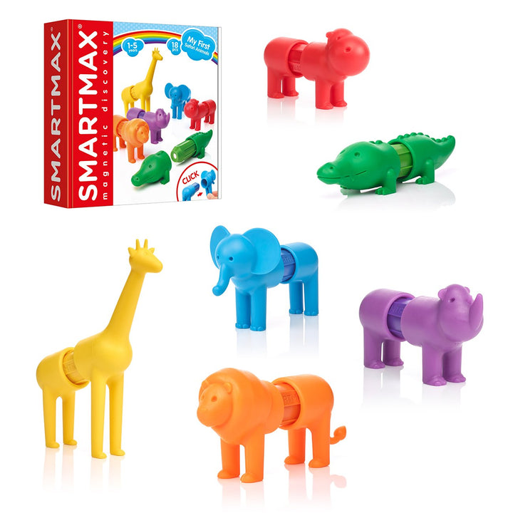 >SMART Games SmartMax My First Safari Animals STEM Magnetic Discovery Building Set