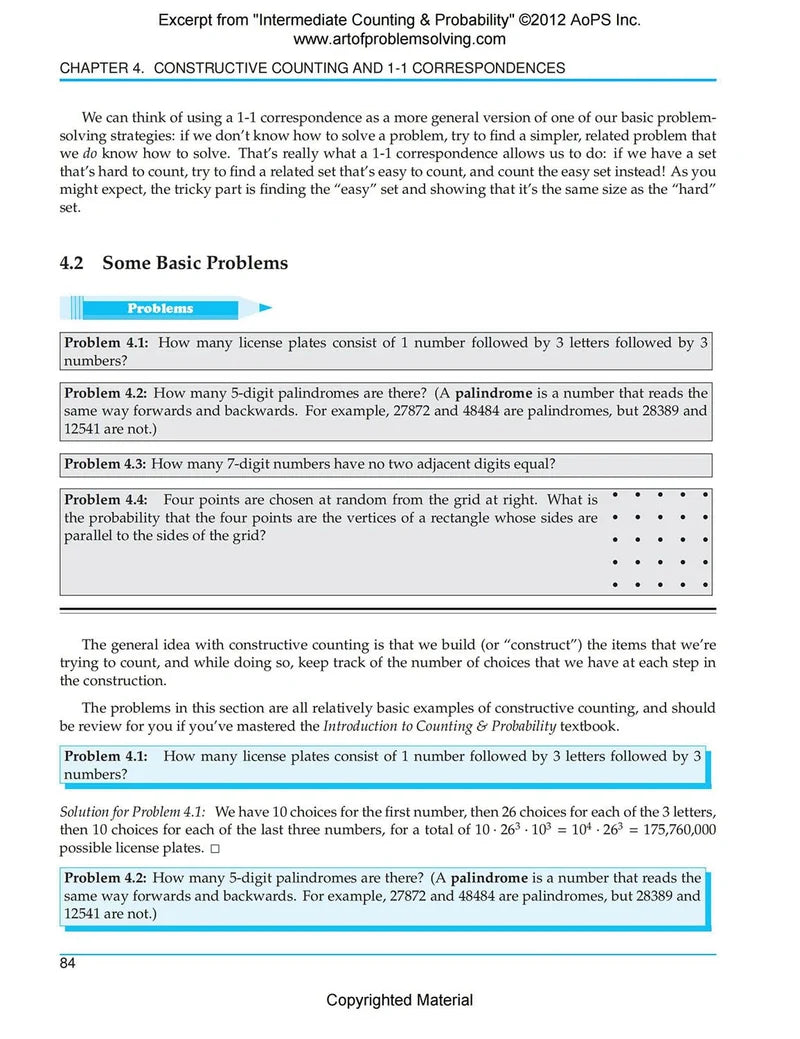 AoPS - Intermediate Counting & Probability (Text + Solutions) - Ages 14+