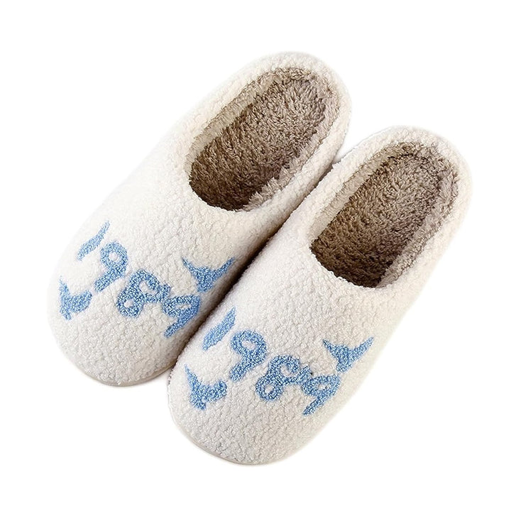 Unisex Fuzzy Warm Indoor Slippers [2-color]