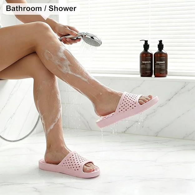 Quick Drying House Slippers - Light Pink