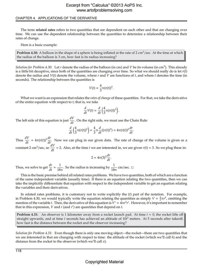AoPS - Calculus (Text + Solutions) - Ages 16+