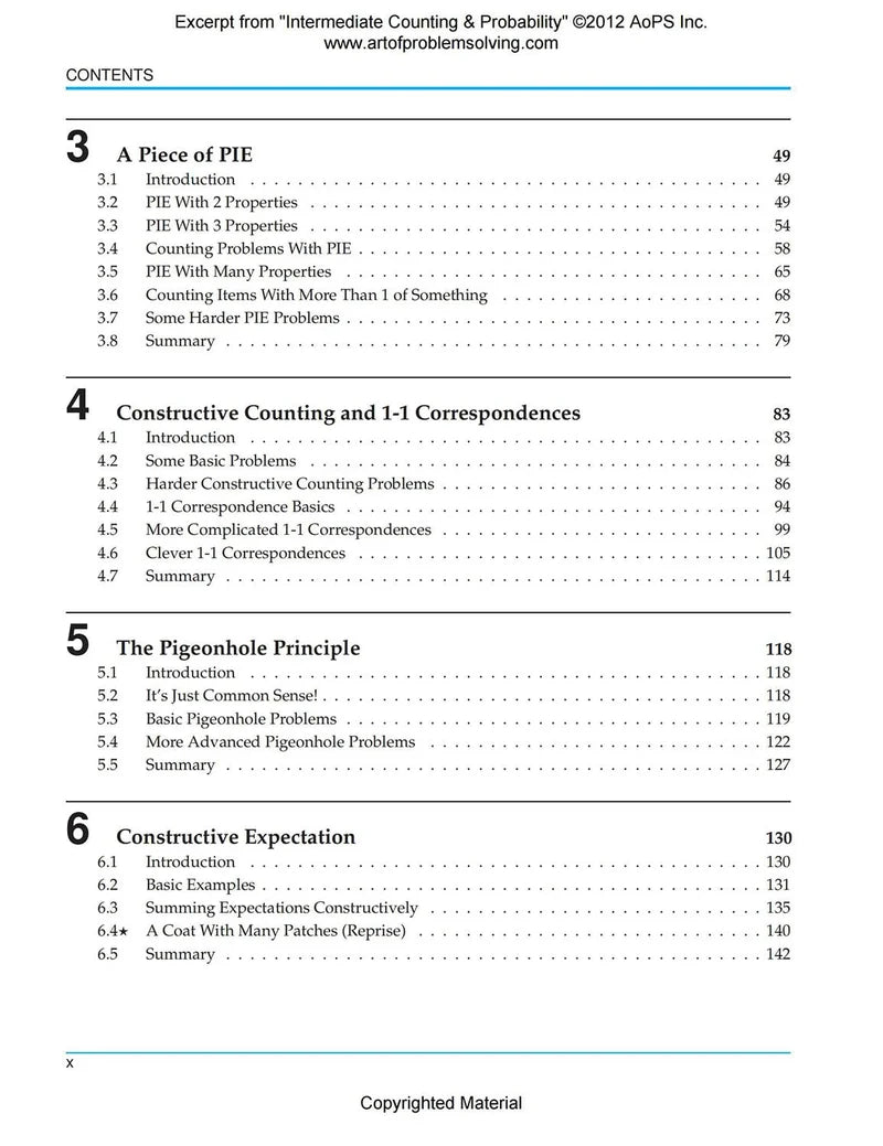 AoPS - Intermediate Counting & Probability (Text + Solutions) - Ages 14+