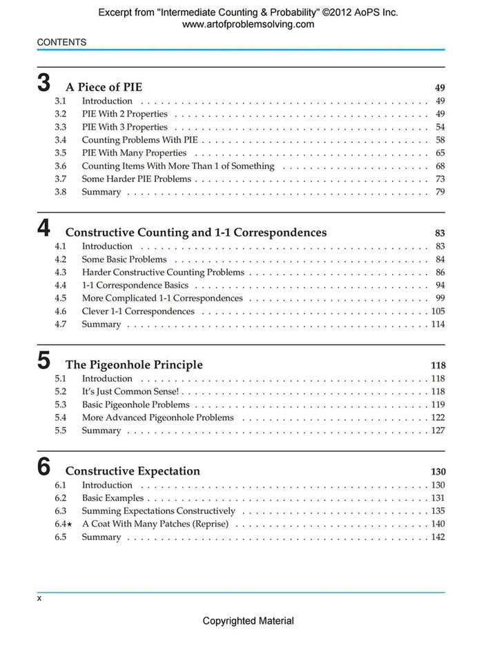 AoPS - Intermediate Counting & Probability (Text + Solutions) - Ages 14+