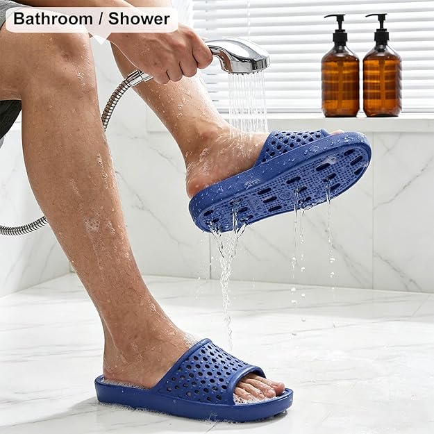 Men's Quick Drying House Slippers - Navy