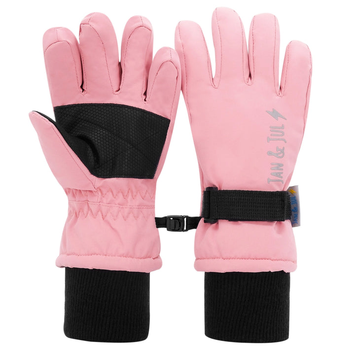 >Jan & Jul Kids Toasty-Dry Waterproof Snow Gloves - Dusty Pink