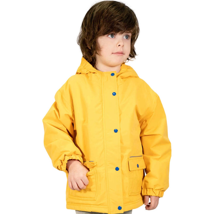 >Jan & Jul Kids Cozy-Dry Waterproof Jacket - Yellow