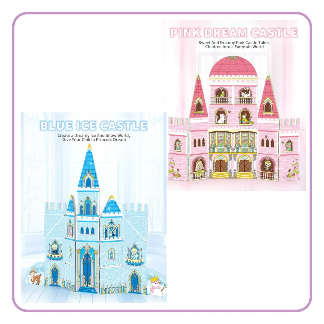 2in1 Magic Castle Magnetic Tiles (65pcs)