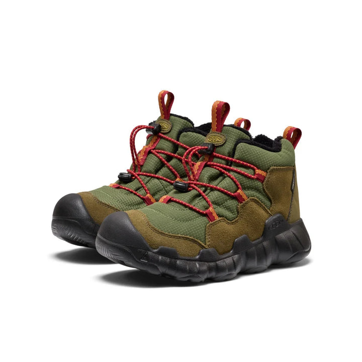 >KEEN Kids Hypowser Waterproof Chukka - FOREST NIGHT/GARNET