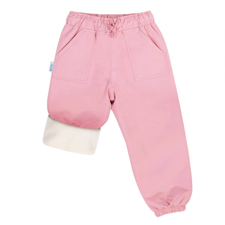 >Jan & Jul Kids Cozy-Dry Rain & Snow Pants - Dusty Pink