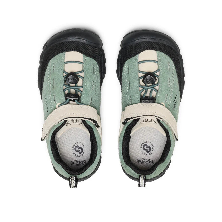 >KEEN Kids Jasper II Play-Anywhere Comfort Leather Sneaker - LILY PAD/BIRCH