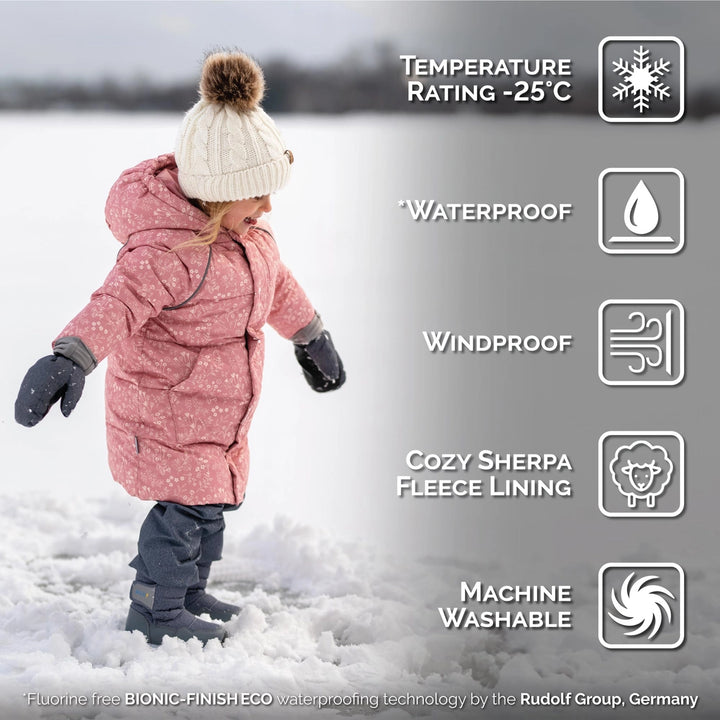 >Jan & Jul Kids Waterproof Winter Coat - Prairie Flowers