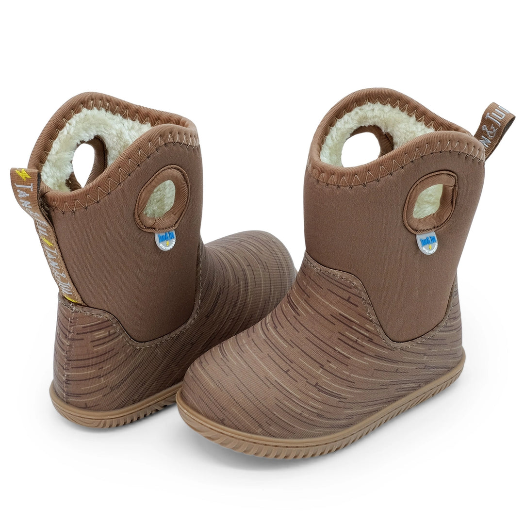 >Jan & Jul Kids Toasty-Dry Lite Winter Boots - Brown Birch