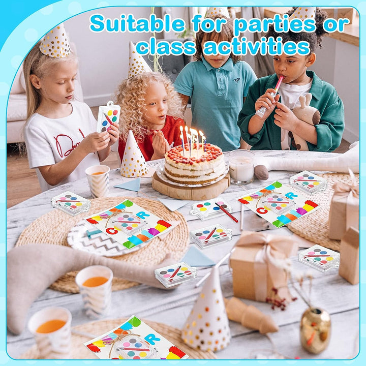 Kids Mini Watercolor Painting Sets 24 Pieces [No Retail Packing]