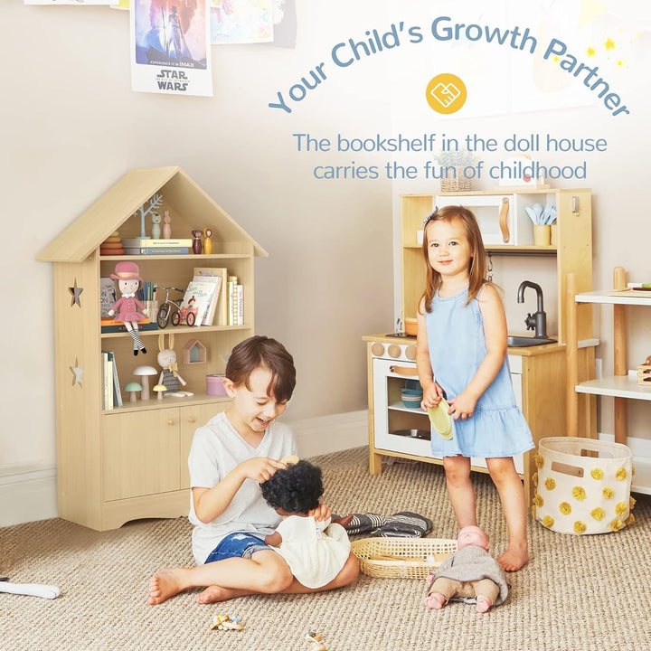 [PICKUP ONLY] Kids Wooden Bookshelf with Storage 10.6"D x 23.4"W x 45.3"H