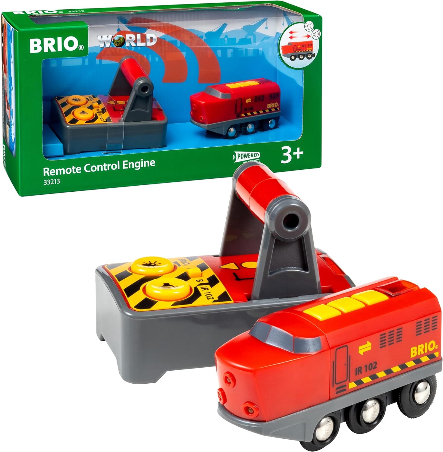 BRIO Remote Control Train Engine 2 Piece Train Toy 33213