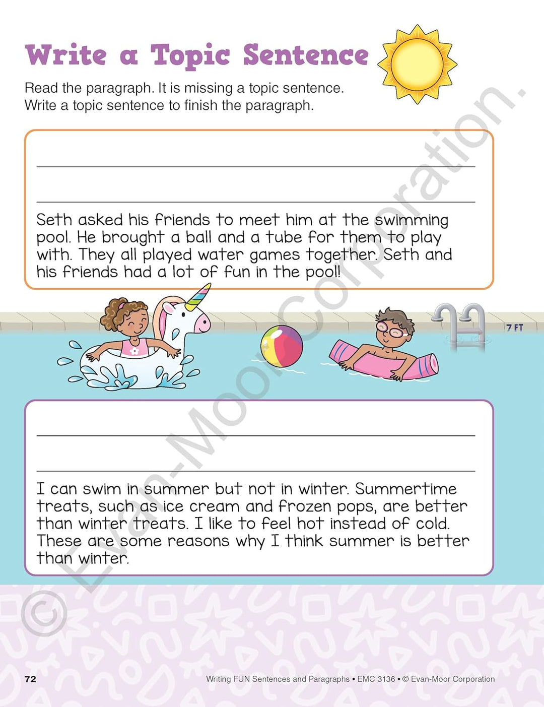Evan-Moor Grade 1-3 Writing FUN Sentences and Paragraphs