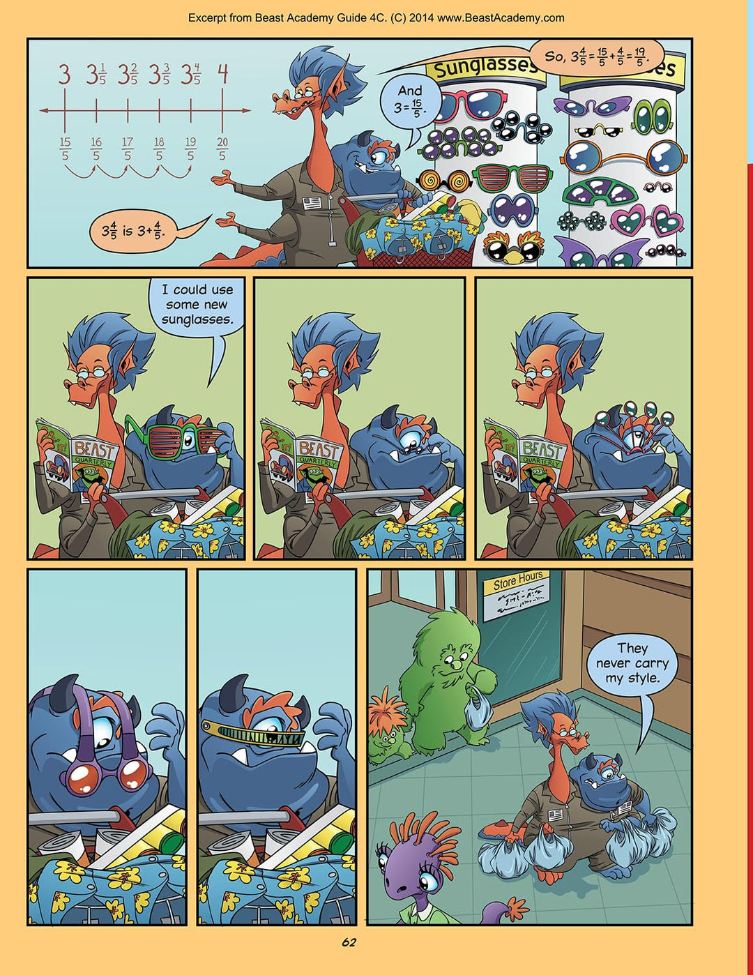 Beast Academy Level 4 Math Books - Ages 9-12 with FREE Puzzles Book