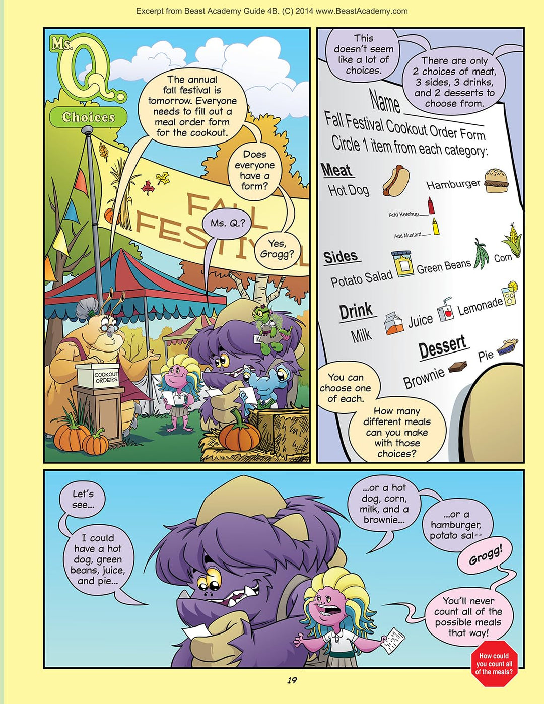 Beast Academy Level 4 Math Books - Ages 9-12 with FREE Puzzles Book