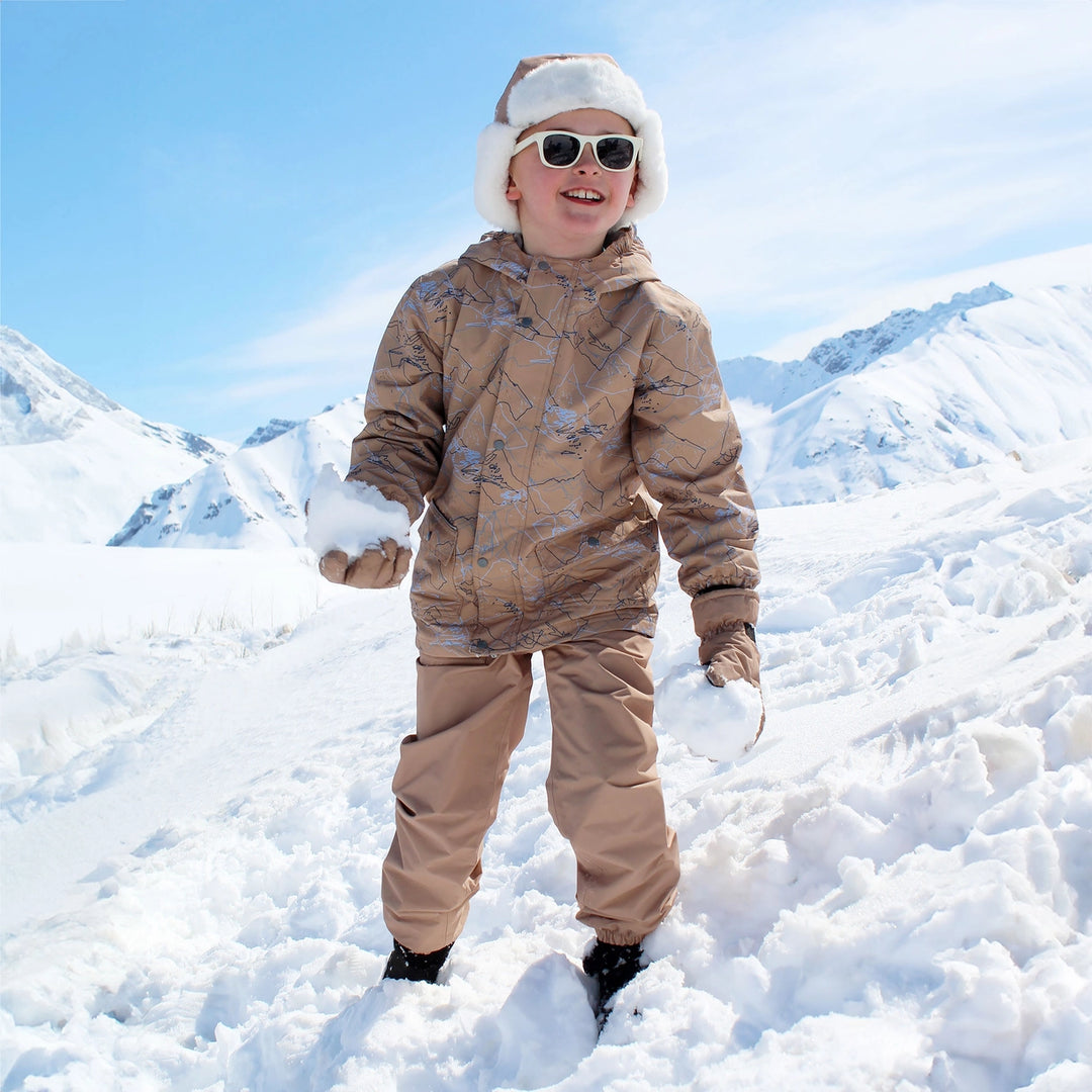 >Jan & Jul Kids Cozy-Dry Waterproof Jacket - Mountain Trails