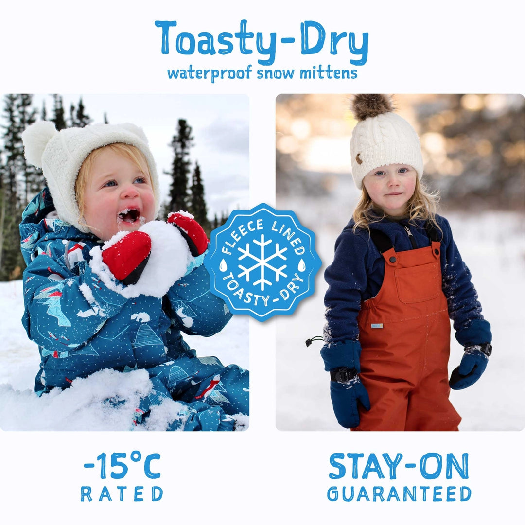 >Jan & Jul Kids Toasty-Dry Waterproof Snow Mitten - Red