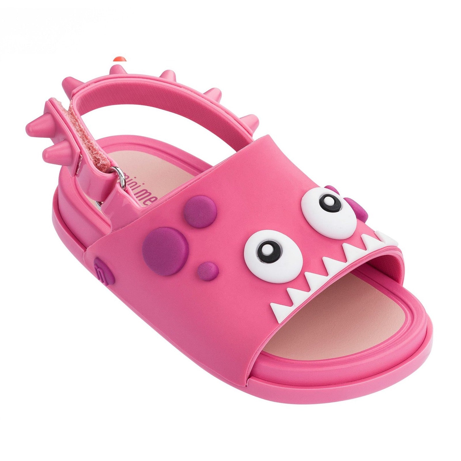 Mini Melissa Kids Boy Girl Beach Slide Dino Sandals Shoes in Pink