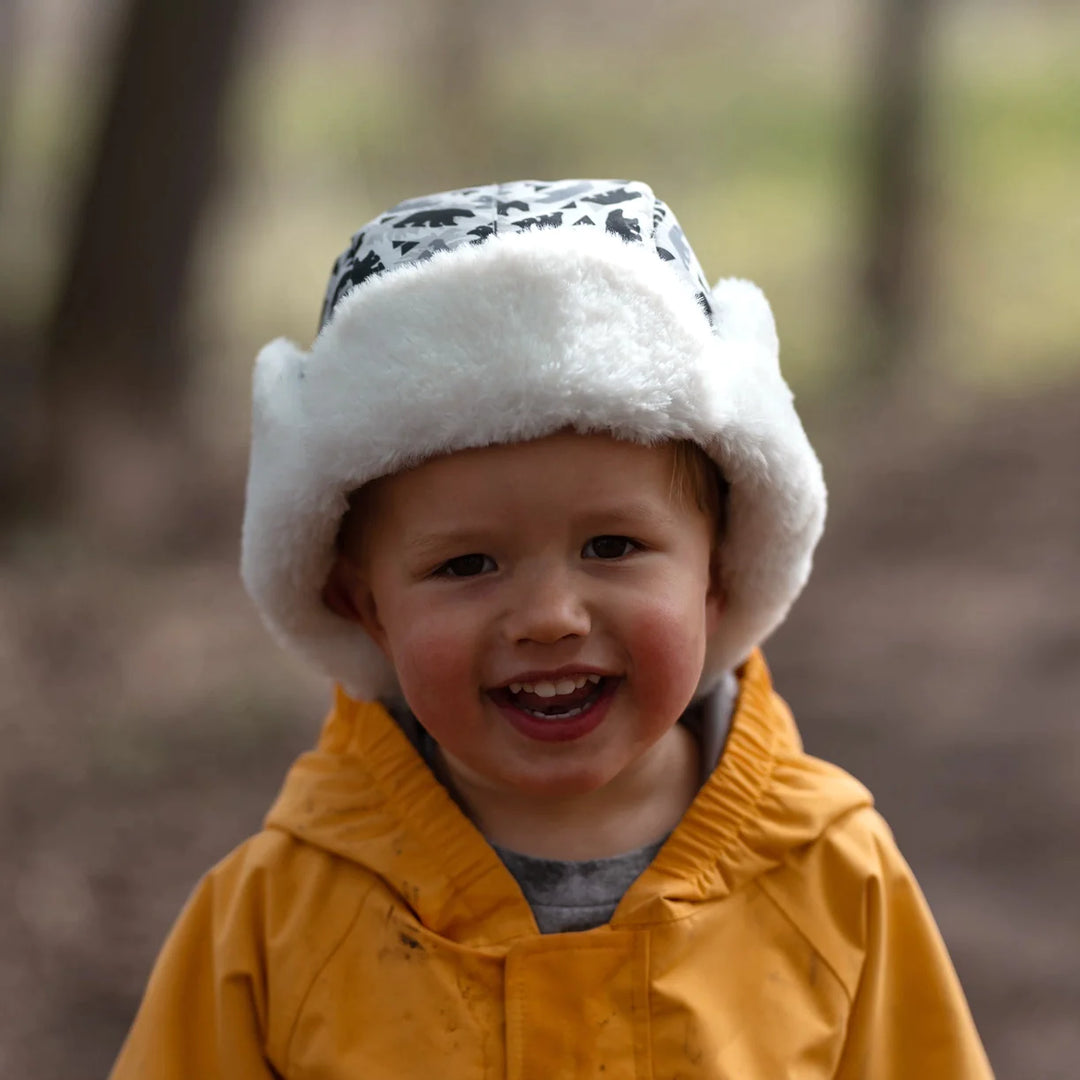 Jan & Jul Kids Toasty-Dry Trapper Hat - Bear