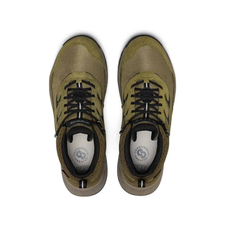 KEEN Men's Hightrail Waterproof Hiking Boot - MARTINI OLIVE/DARK OLIVE