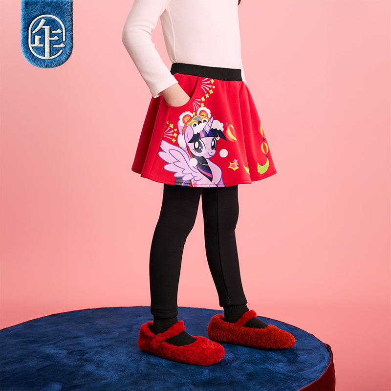 >Nian 年衣 小马宝莉新年裙裤 - 年衣红