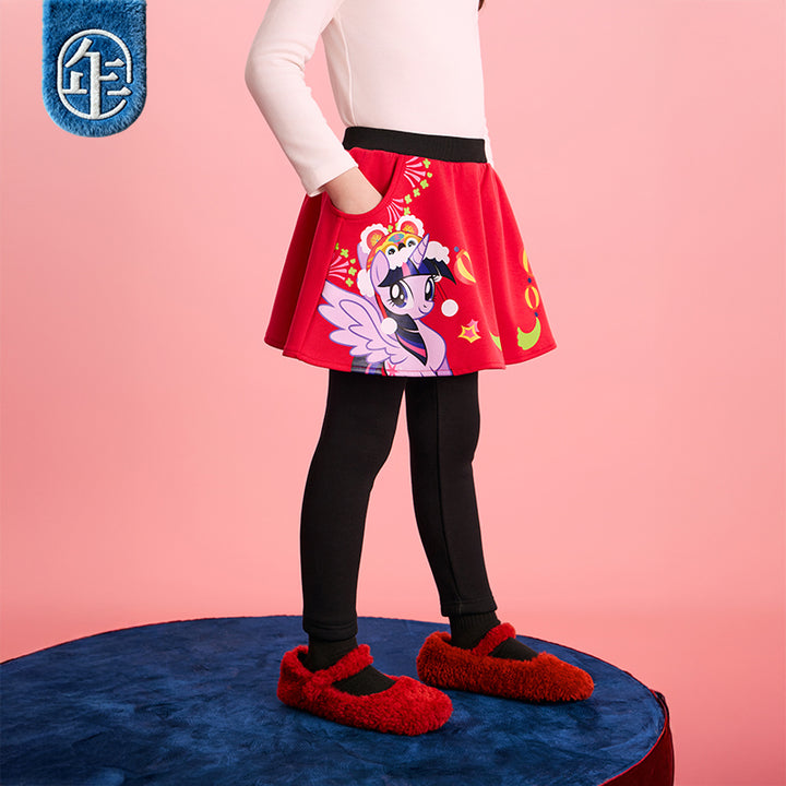 >Nian 年衣 小马宝莉新年裙裤 - 年衣红