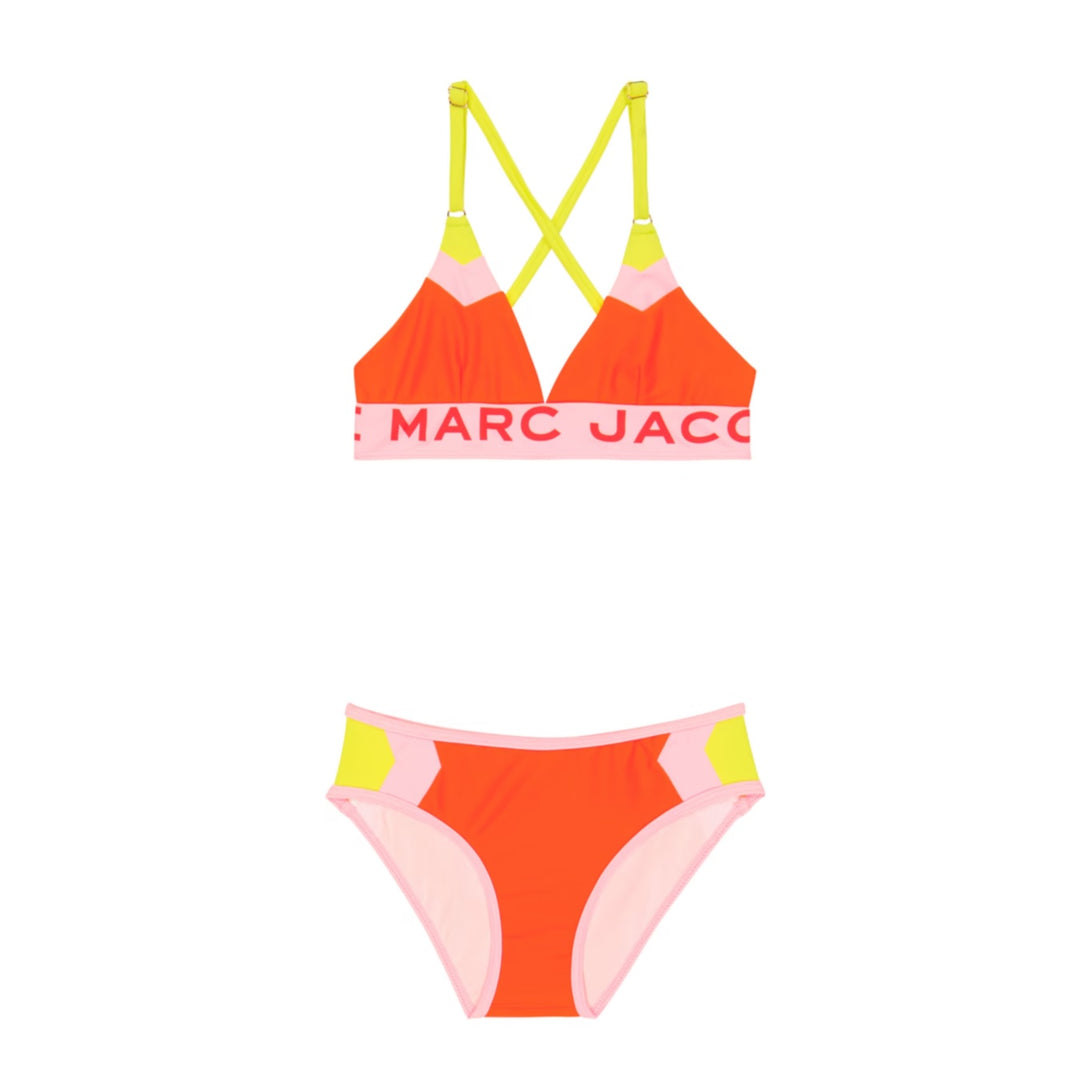 Marc Jacobs Kids Girls 2-Piece Orange Bikini Swimming Suit