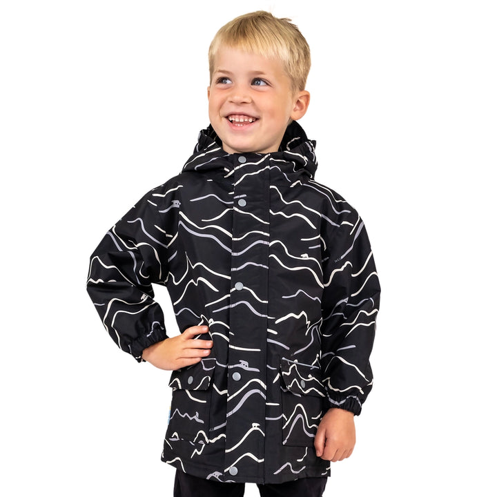 >Jan & Jul Kids Cozy-Dry Waterproof Jacket - Bear Mountain