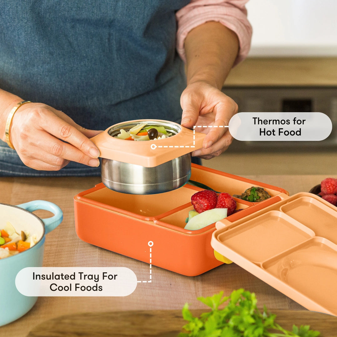 OmieBox Lunch Box - Poppy Orange 3-7Y