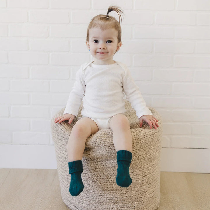 >Woolino Baby and Toddler Wool Socks - Pine