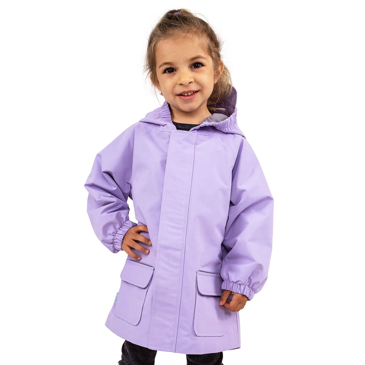 >Jan & Jul Kids Puddle-Dry Waterproof Jacket - Lavender