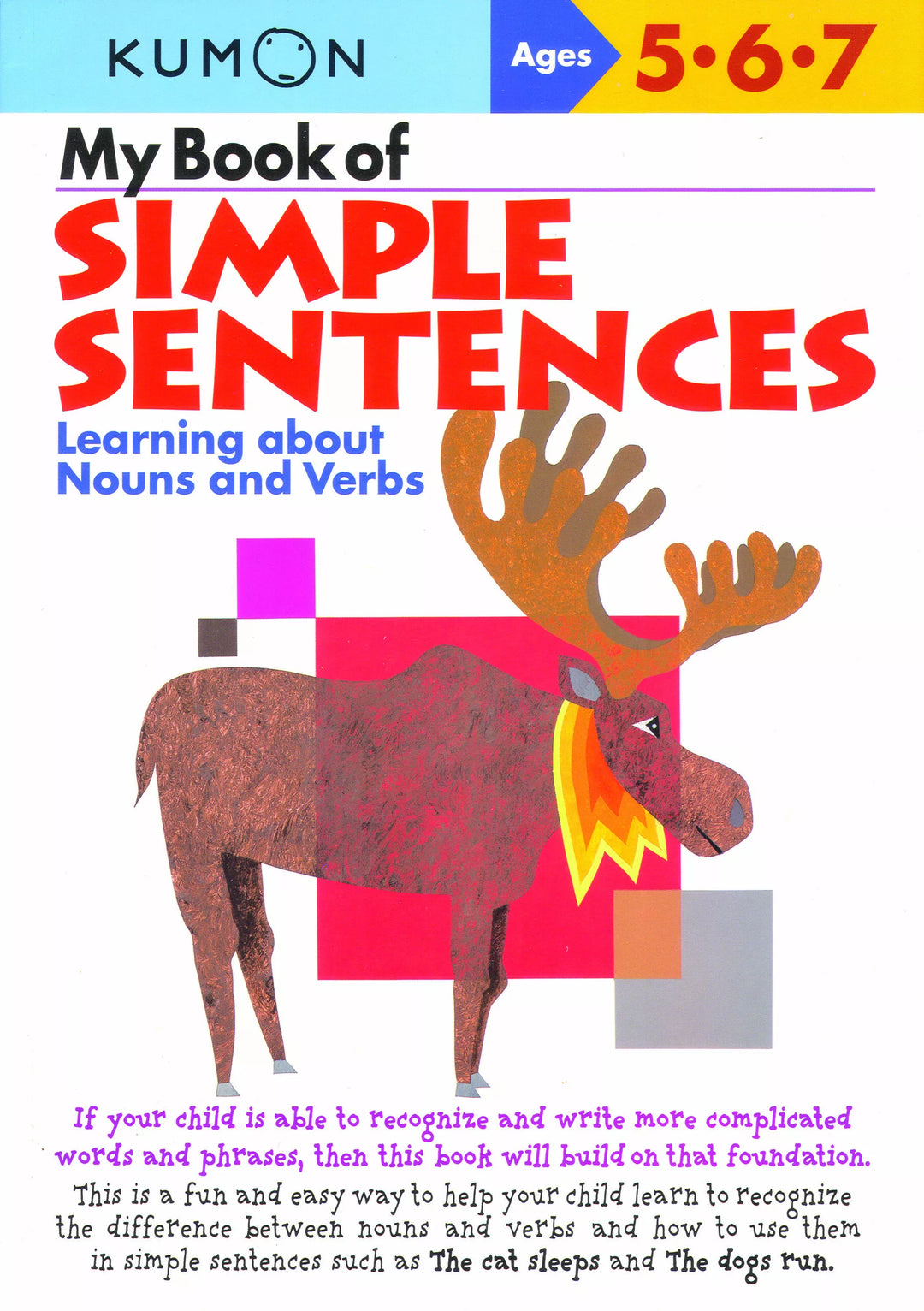 >KUMON Grade  K-2 My Book Of Simple Sentences Age 6-8