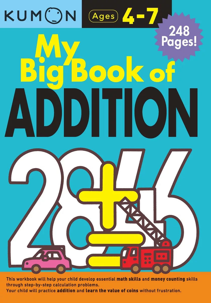 >KUMON Grade K-2 My Big Book of Addition Age 6-8